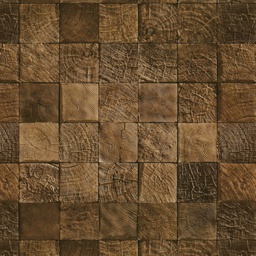 Adesivo Papel de Parede - Madeira Blocos